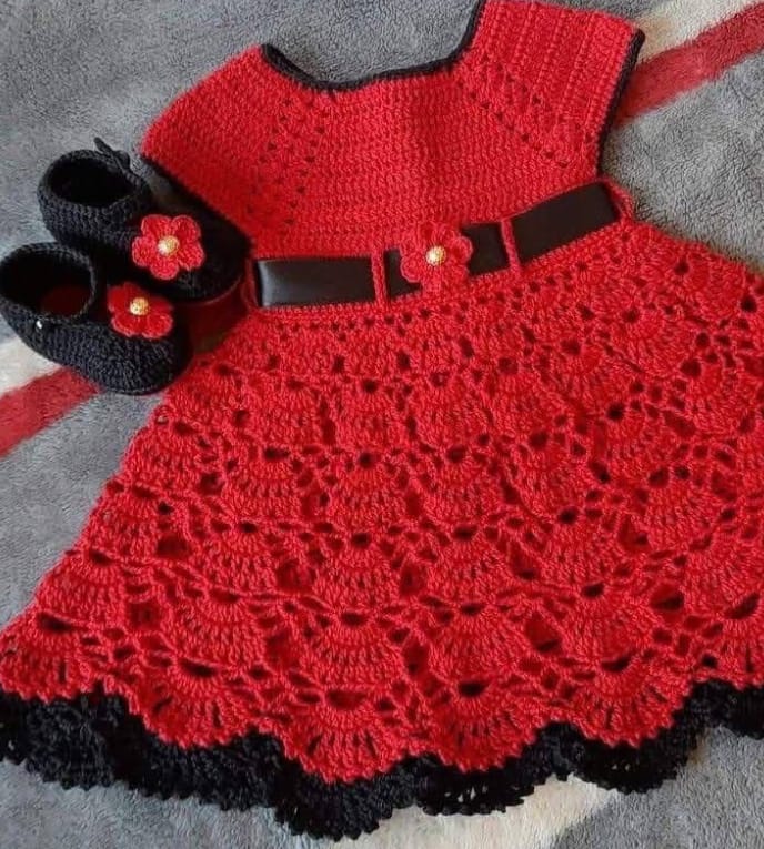 Winter Hand made Crochet dress for 0-5 years babies