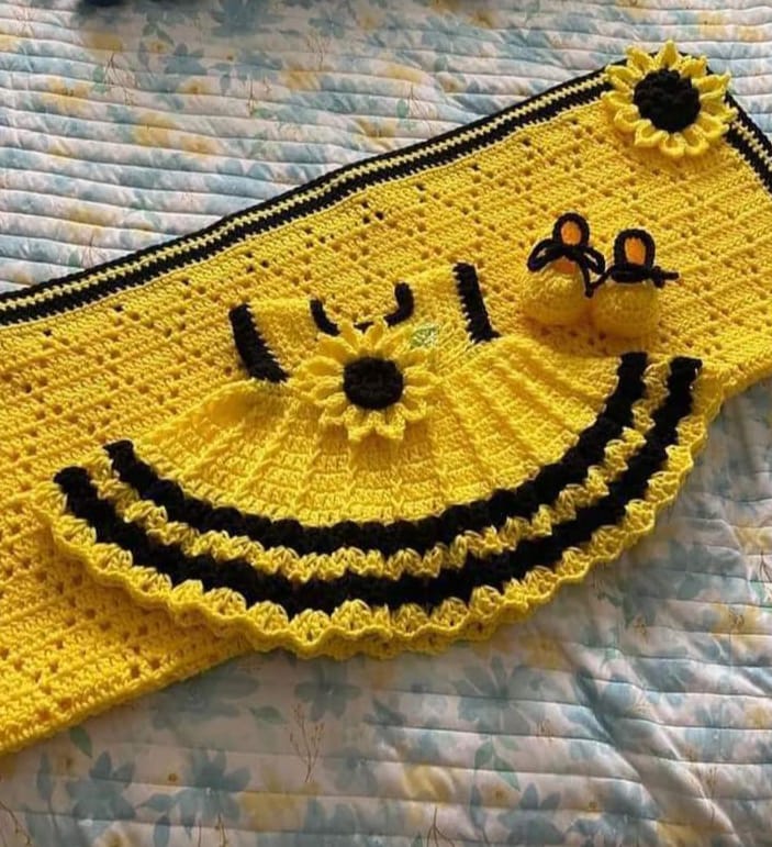 Winter Hand made Crochet dress for 0-5 years babies